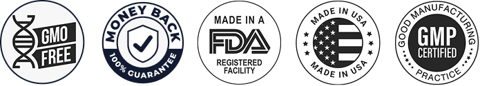 Quality certification seals - GMP certified and third-party tested